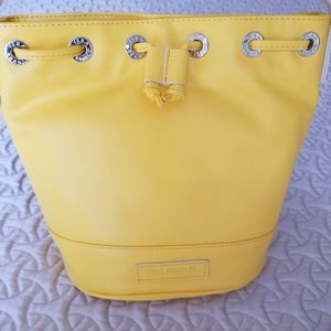 Vera Bradley yellow bucket handbag